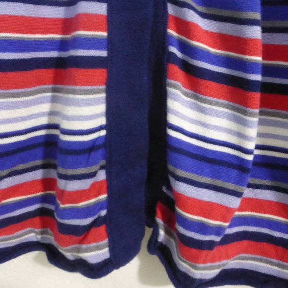 EDC, small, striped cardigan, 3 button front, open bottom, GUC - Picture 8 of 14